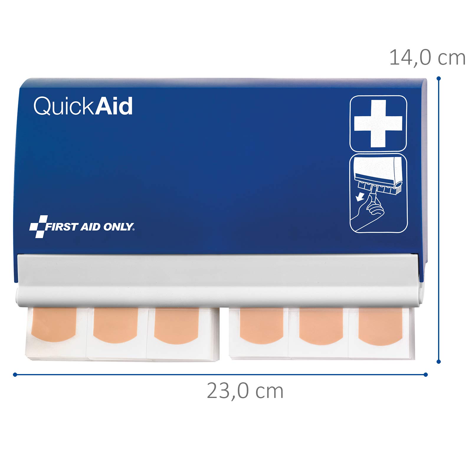 Westcott 90027-44002 Kombipack Easy Grip Scheren Set und Quick Aid Pflasterspendersystem Elastic