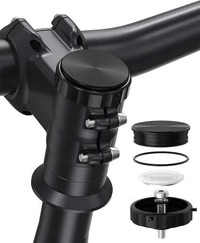 Soporte de bicicleta para AirTag, soporte oculto para tapa de vástago de bicicleta para AirTag, accesorio antirrobo para rastreador GPS de
