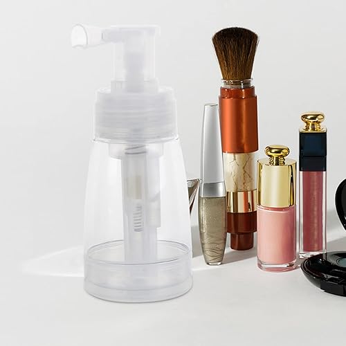 Miniatura 4 de Botella de spray de viaje, pulverizador de polvo transparente, botella de viaje de plástico vacía para peluquería, salón de oficina, botellas de