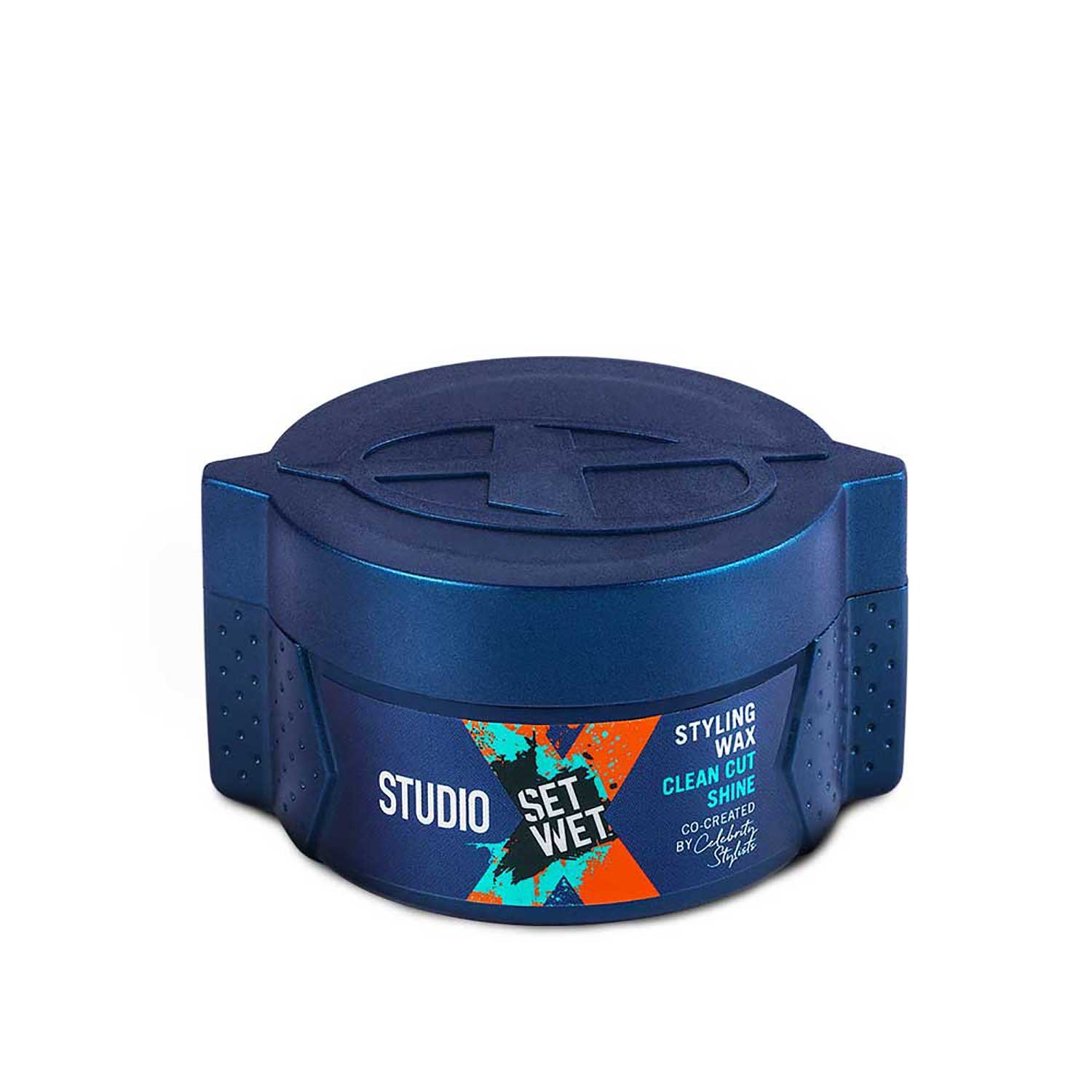 Set Wet Studio X Hair Styling Wax For Men Clean Cut Shine 70 Gm