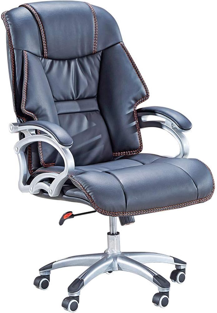 Computer Chair Home Office Chair Modern Fashion Swivel Chair Boss Chair Thicken Sponge Filled Cushion Comfort Executive Chair 360 Degree Swivel Adjustable Seat Height