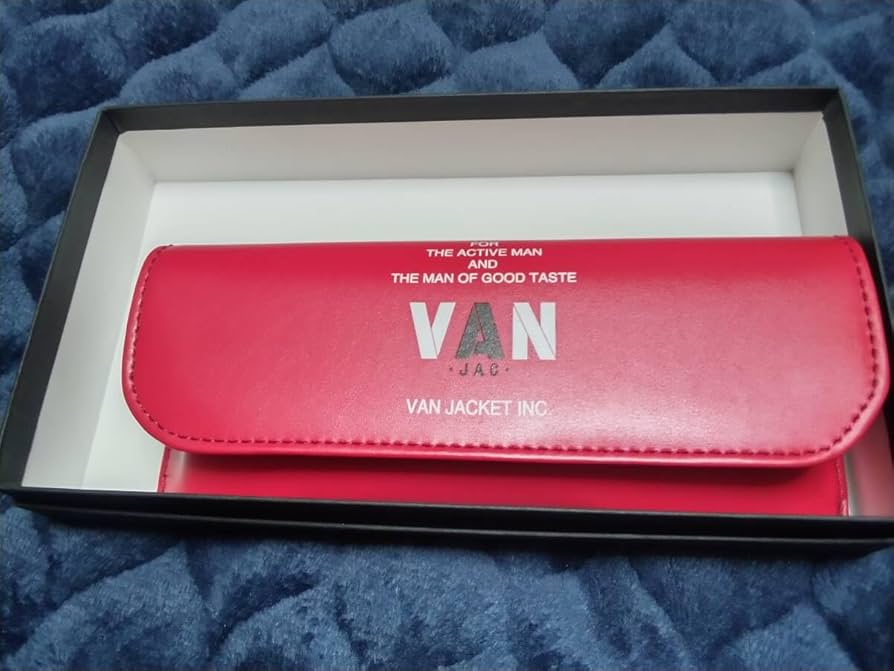 Amazon.co.jp: VAN JAC 70年代VANロゴメガネケース レッド J