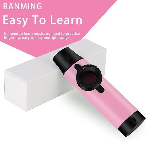Miniatura 20 de RANMING Kazoo con 6 cañas adicionales cada una, instrumentos musicales coloridos para aula, fiestas y principiantes, actividad de grupo divertida