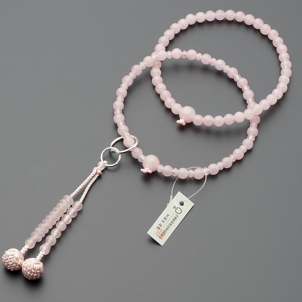 Amazon｜仏壇屋 滝田商店 数珠 浄土宗 本式数珠 【女性用】紅水晶 六万