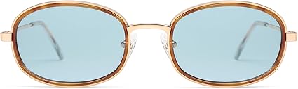 Retro Oval Sunglasses for Women Men Trendy Large Round Y2k Sunnies AP3681