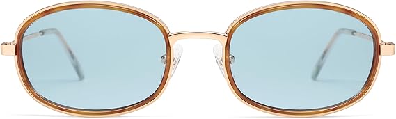 Retro Oval Sunglasses for Women Men Trendy Large Round Y2k Sunnies AP3681