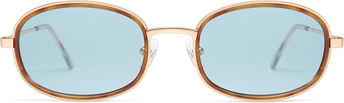 Retro Oval Sunglasses for Women Men Trendy Large Round Y2k Sunnies AP3681