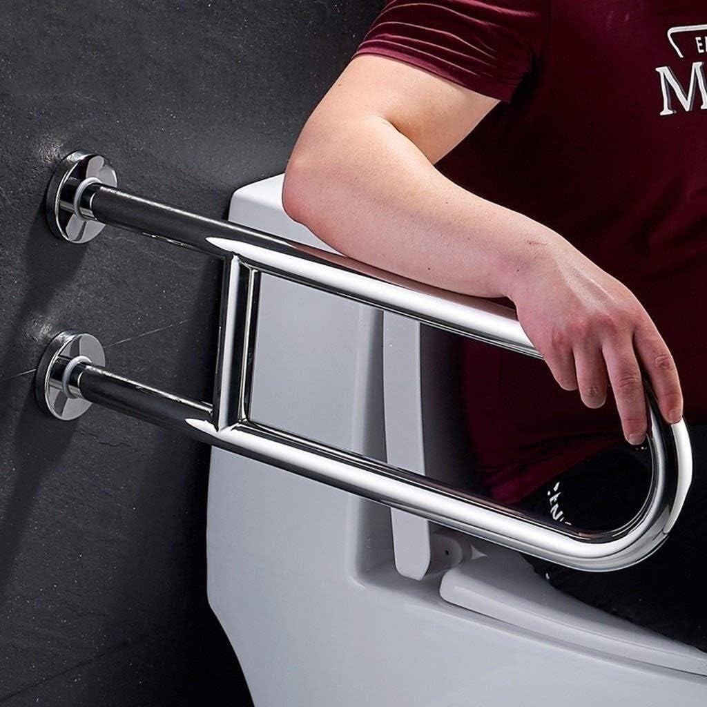 HTLLT Practical Handrail Sturdy Non Slip Support Handicap Grab Bar, Grab Bar -Stainless Steel Handrail -Bathroom No-Slip Safety U Type Rails Toilet Balance Support Rail Barrier-Free Bathroom Hand Gri : Health & Household