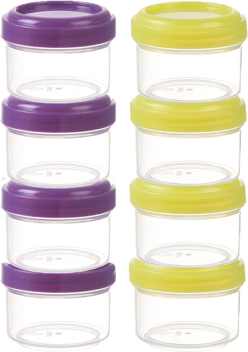 Tbczvx 8 Pcs Small Pots with Lids, Compact Portable and Reusable snack pots, Used for Storing Seasoning Dipping Jar with A Lid, Suitable for/Snacks/Condiments/Milk Powder/Sauce/snack containers