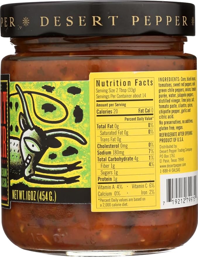 Desert Pepper Salsa de Elote, Frijol Negro y Pimiento Rojo miniatura 2