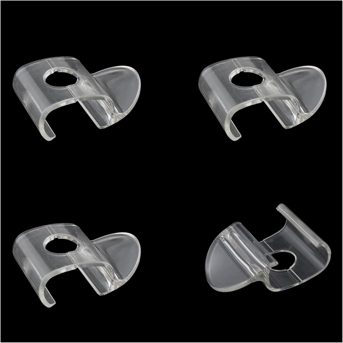 DGZZI 4PCS Clear Blind Cordless Handle Plastic