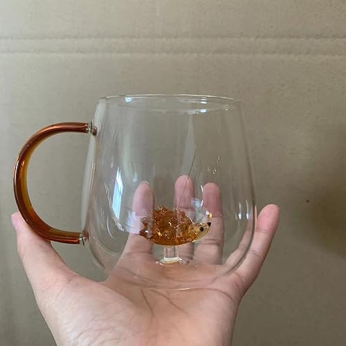 Youngky Store - Taza de cristal 3D con diseño de plantas de animales, taza de café, taza de leche, taza para beber, taza para fiesta, oficina, taza