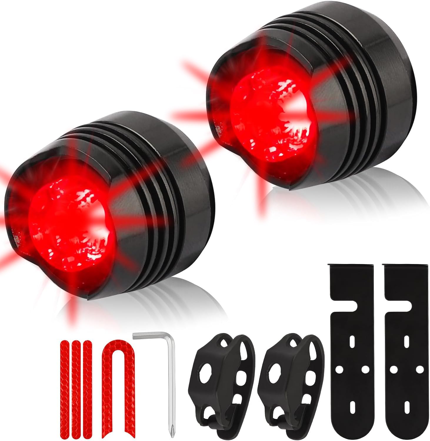 Warning Light,2-Pack Scooter/Bicycle Rear Light/Warning Light M365 Pro2 1S Eries Electric Scoote,Bicycle Turn Signal Adjustable Direction,Bicycle Rear Light Accessories