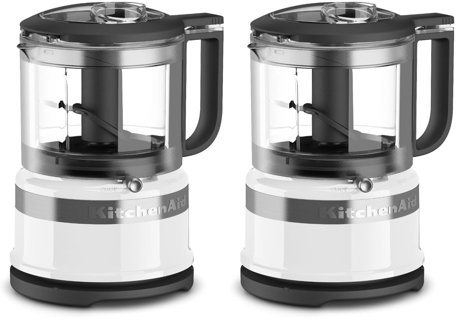 KitchenAid KFC3516WH 3.5 Cup Food Chopper, White (Pack of 2)