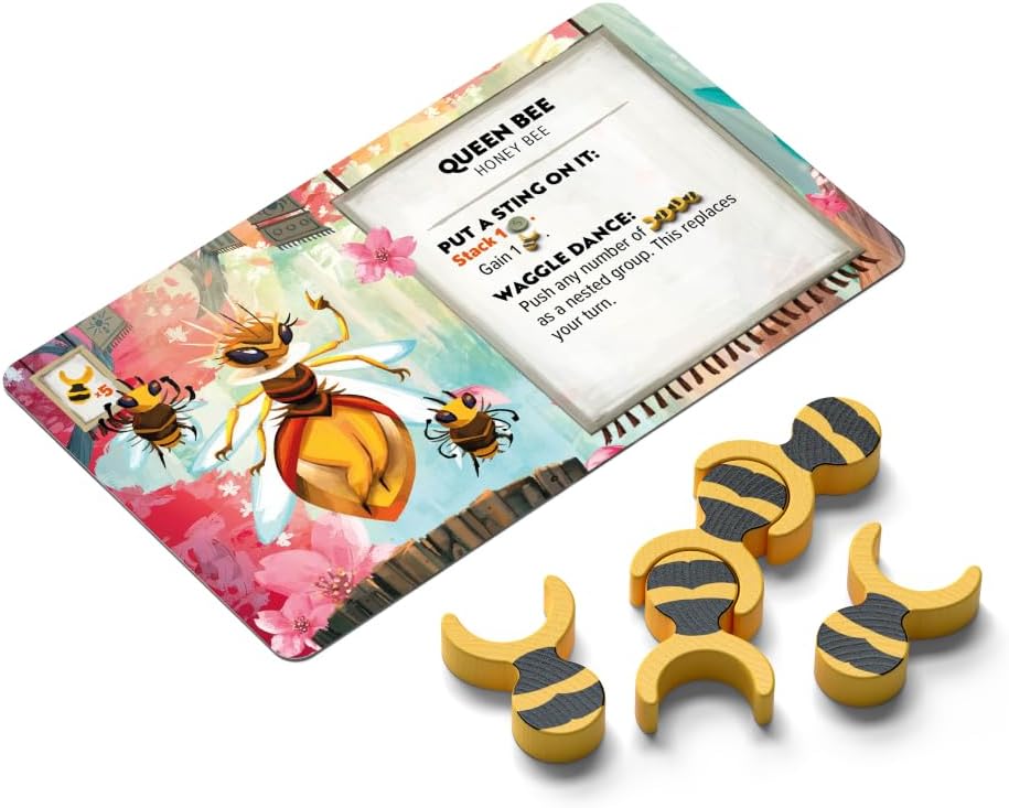 ALLPLAY Kabuto Sumo: Sakura Slam Board Game for Adults- The Return of The Coin Pushing Beetle Brawl - Standalone Sequel - Strategy Dexterity Game - 2-4 Players Ages 6+