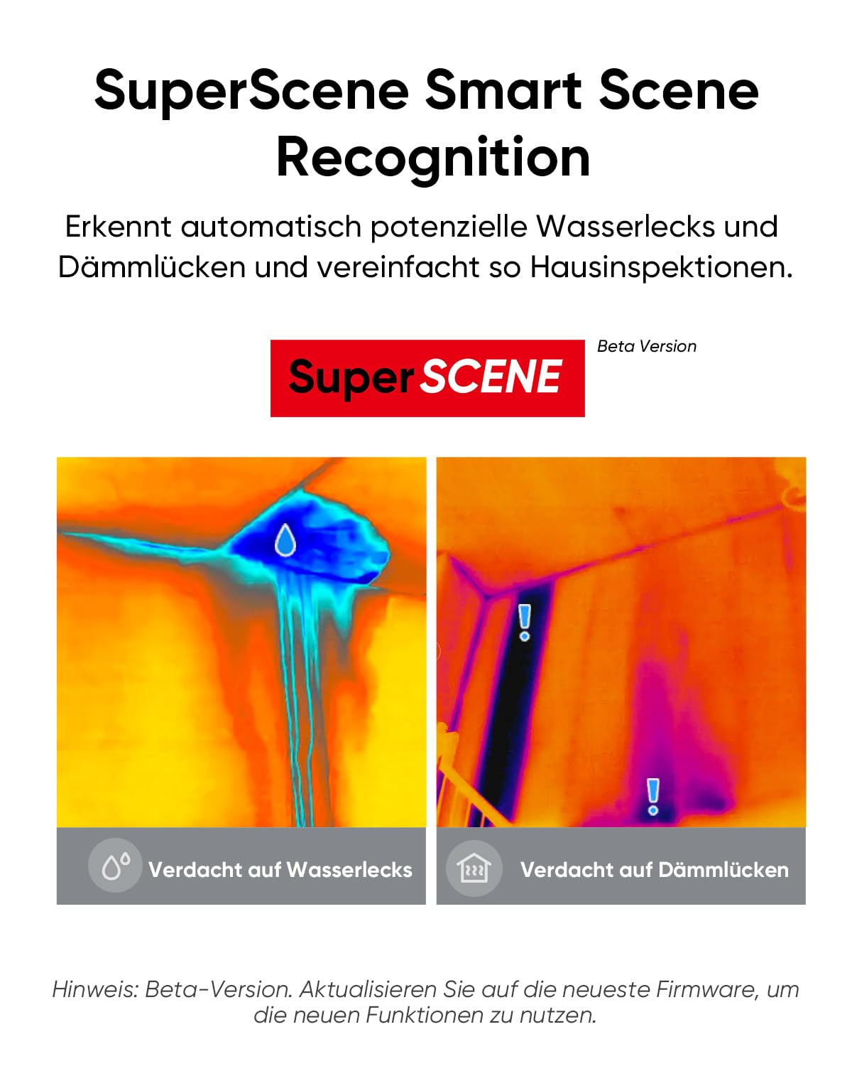 HIKMICRO D01 Wärmebildkamera, SuperIR 240 x 240 IR-Auflösung, SuperScene Smart Scene Recognition, 96 x 96 IR-Auflösung Wärmebildkamera, 3350mAh für 11 Stunden Akkulaufzeit, -20°C bis 400°C
