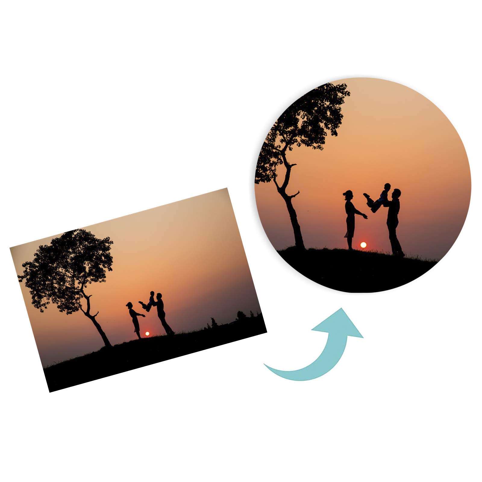 Aimants Photo Personnalisables Pour Frigo - Impression Haute Qualité - Dos Magnétique Puissant - Cadeau Personnalisé Pour Famille, Amis