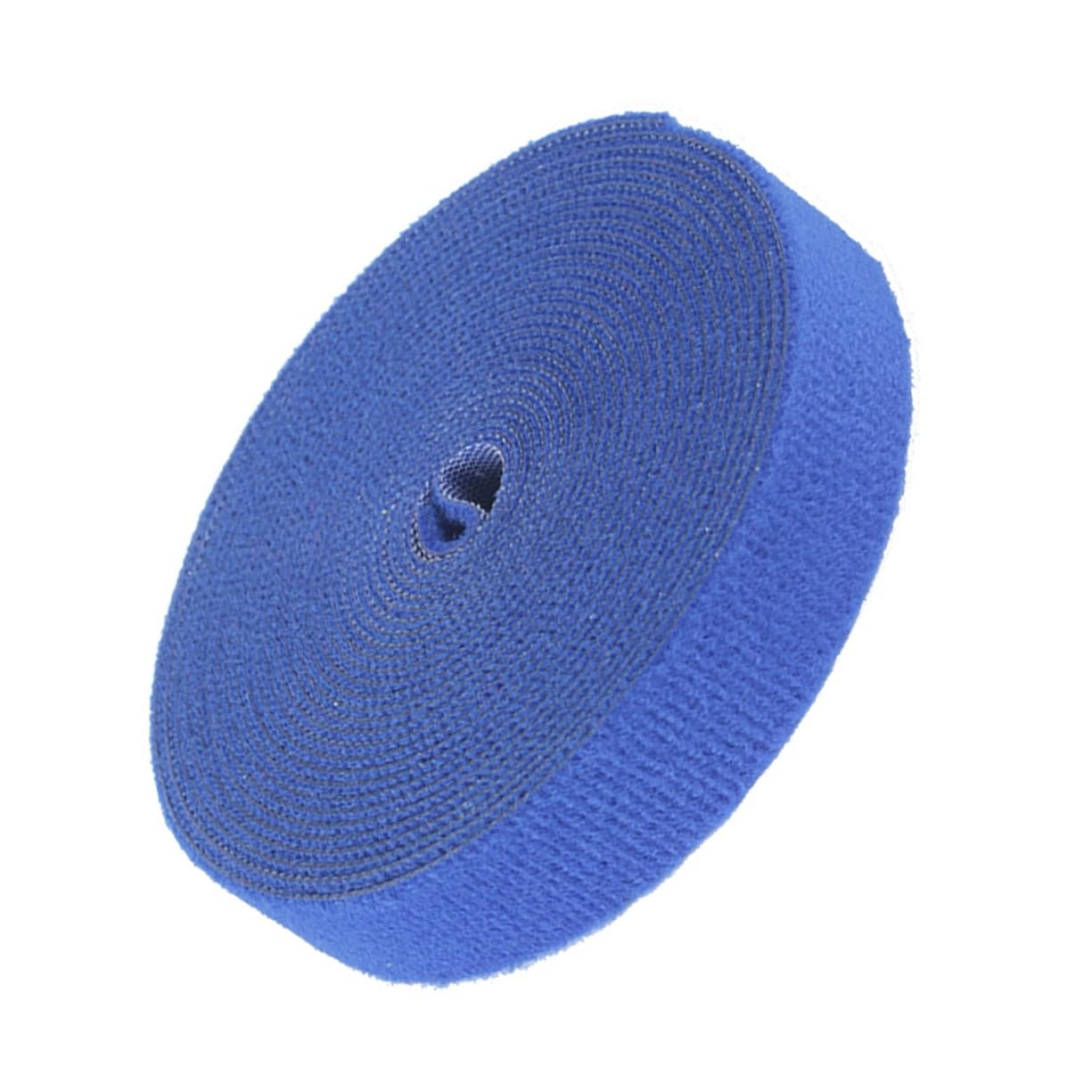 Mikinona Reusable Hook and Loop Adhesive Cable Ties Blue Fastening Straps for Home Office Wire Organizer Management Adjustable