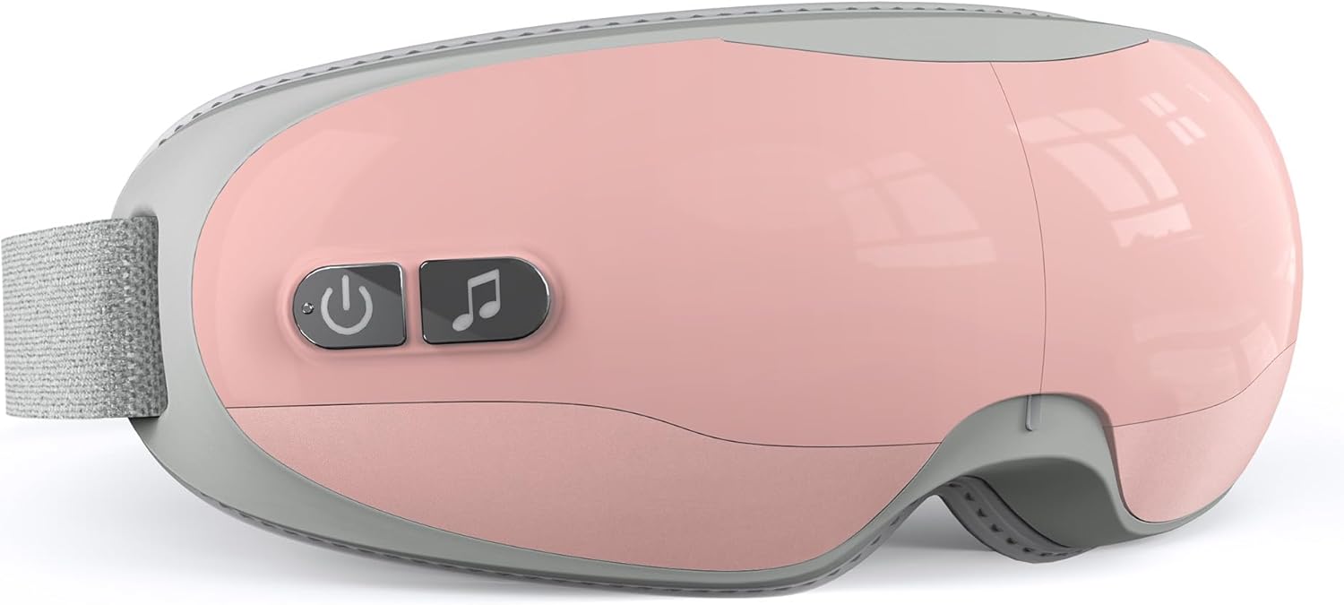 Heated Eye Massager for Gift – Sleep Mask for Migraine Relief, Relaxation Gifts for Women, Mom, Her – Mothers Day/Birthday Gifts, Dry Eye & Migraine Relief, Pink