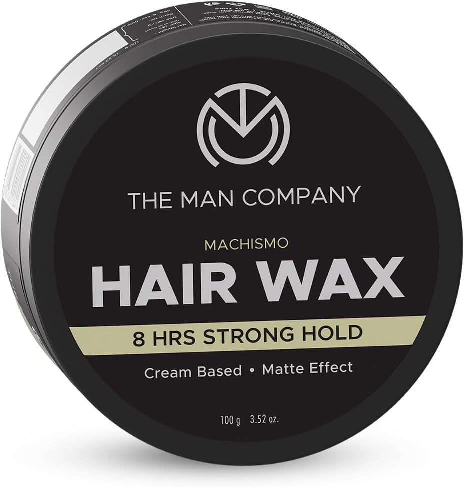 Machismo Stronghold Hair Cream Wax for Men | Up-to 12 Hours Strong Hold | Enriched with Vitamin E & Almond Oil | Stylish Matte Finish with Volume | Non Sticky - 100gm