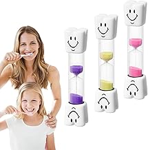 3 x Hourglass Hourglass for Dentistry, Kitchen, Office and Children's Games, Hourglass Timer