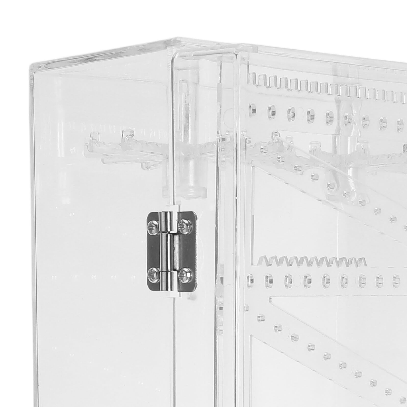 TEHAUX Estuche Organizador de Collares Caja Transparente para Collares Largos Soporte para Ganchos de Collar Expositor de Joyas para Exhibir Dormitorio