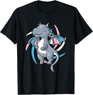 Transgender Pride Stuff Trans Dragon Video Game Gift LGBT T-Shirt