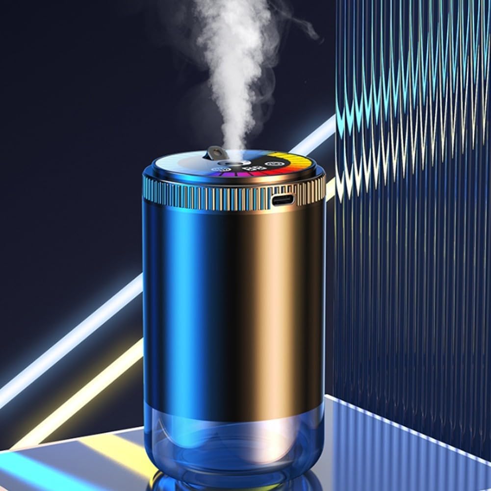 Diffusore di Deodorante per Auto Intelligente Ricaricabile Portatile a 5 Livelli Regolabile diffusore di aromi con Luce Pick-up Top Stellato per Veicoli