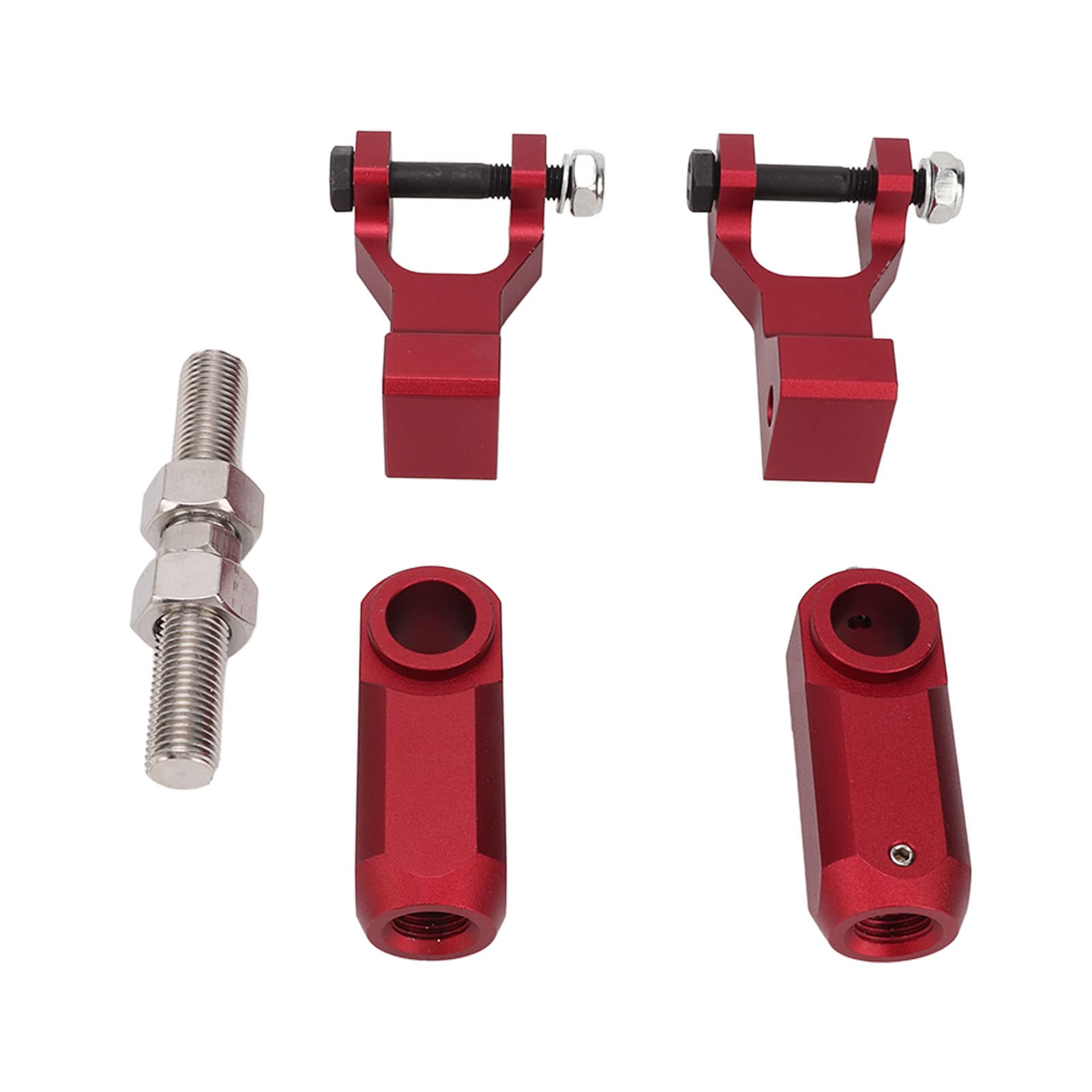 Akozon Kit de Chute d'abaissement Avant et Arrière pour Atv, 3.5 "2", en Alliage d'aluminium élargi pour 350 660 700, Accessoires de Remplacement pour Drag Racing, 5 Pièces, Rouge (rouge)