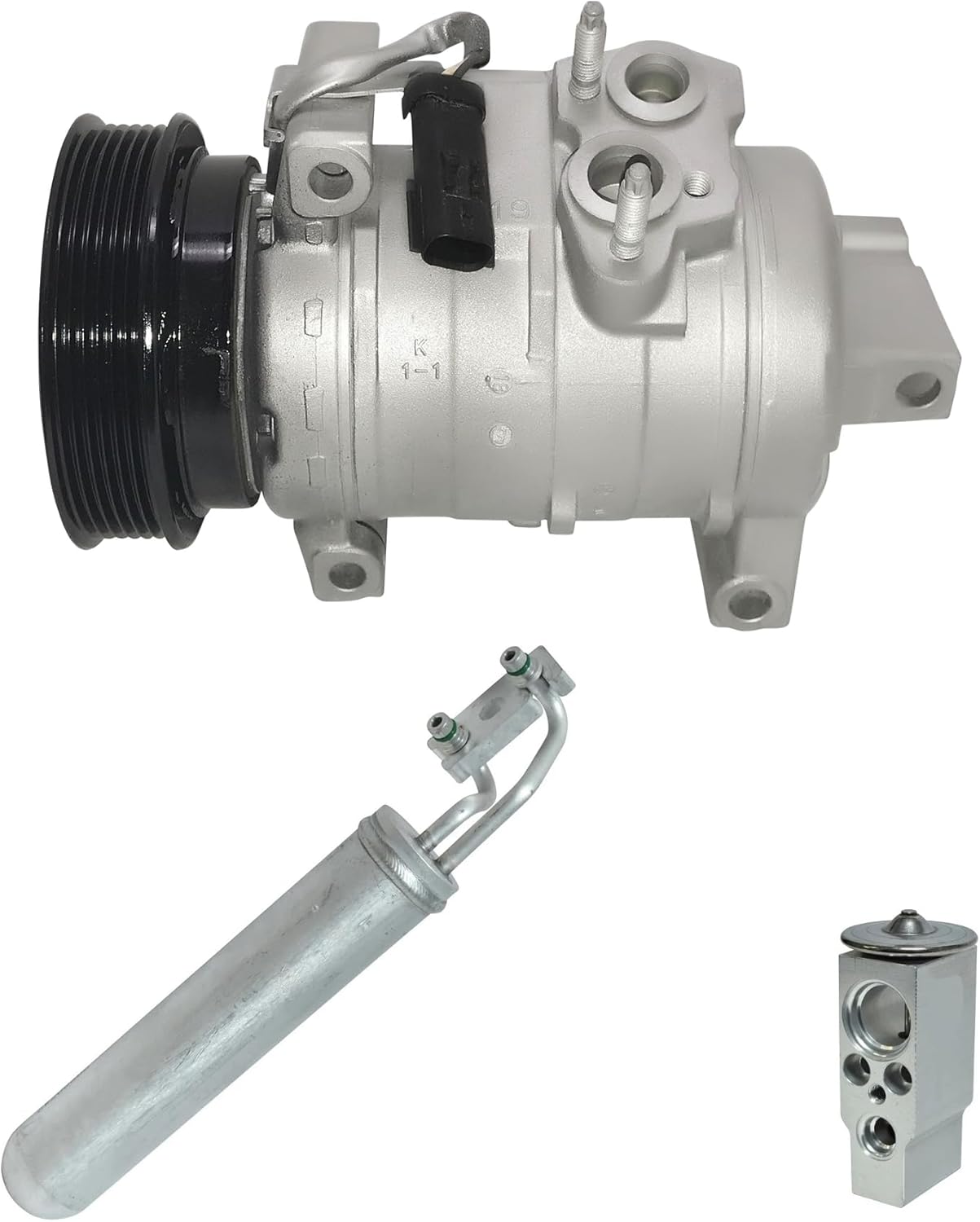 RYC Automotive Air Conditioning Compressor and Clutch Kit KT D089-01 (Fits Chrysler 300 5.7L, 6.1L 2005, 2006, 2007, 2008, 2009, 2010; Fits Dodge Magnum 5.7L, 6.1L 2005, 2006, 2007, 2008)