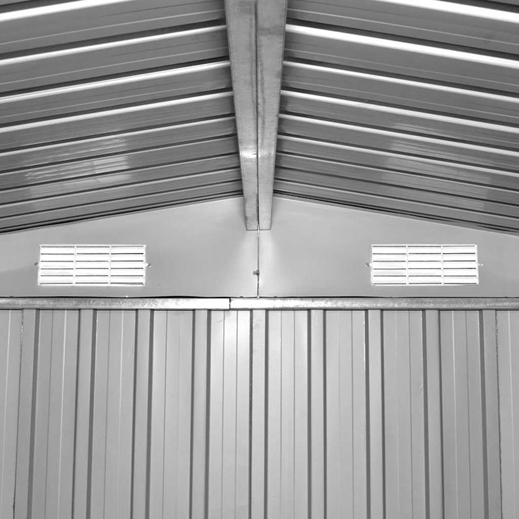 Intern view of the shed's roof showing ventilation openings