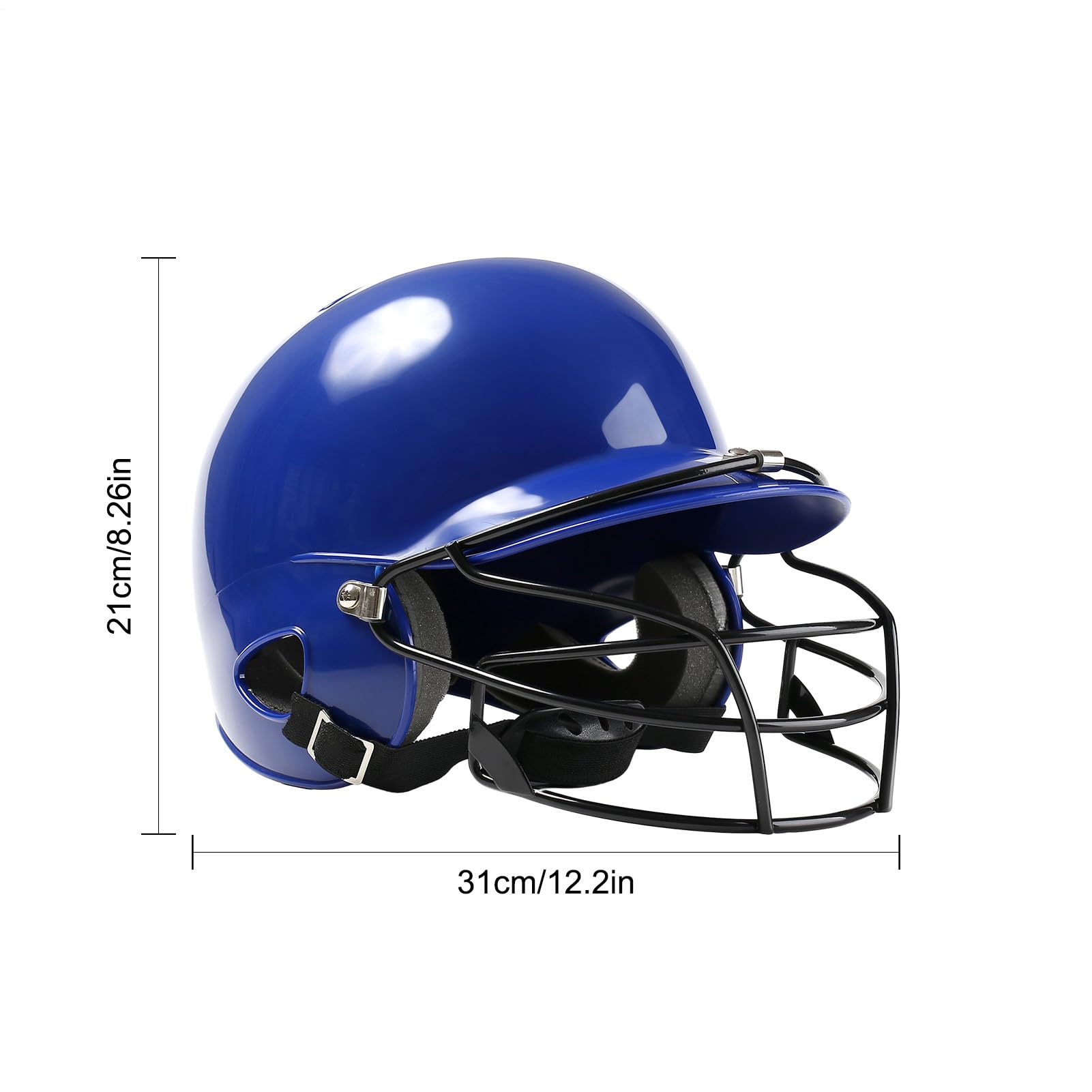Protezione della testa sportiva - casco con protezione per il viso, copricapo protettivo | Scudo testa a prova di collisione, casco impatto rinforzato per portiere di baseball softball, protezione di