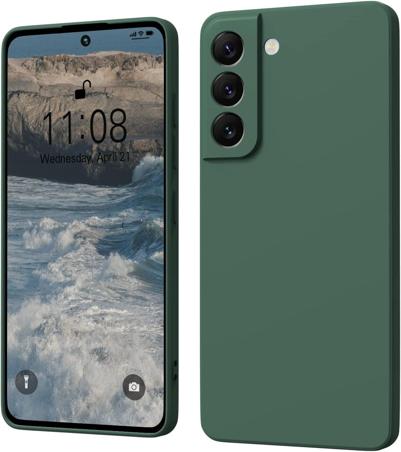 TRUEUPGRADE Liquid Silicone Designed Back Case Cover for Samsung Galaxy S22 5G | Microfiber Inside | Bumper Back Cover Case for Samsung Galaxy S22 5G - Green (B0BXPDWDK6) Amazon Price History, Amazon Price Tracker