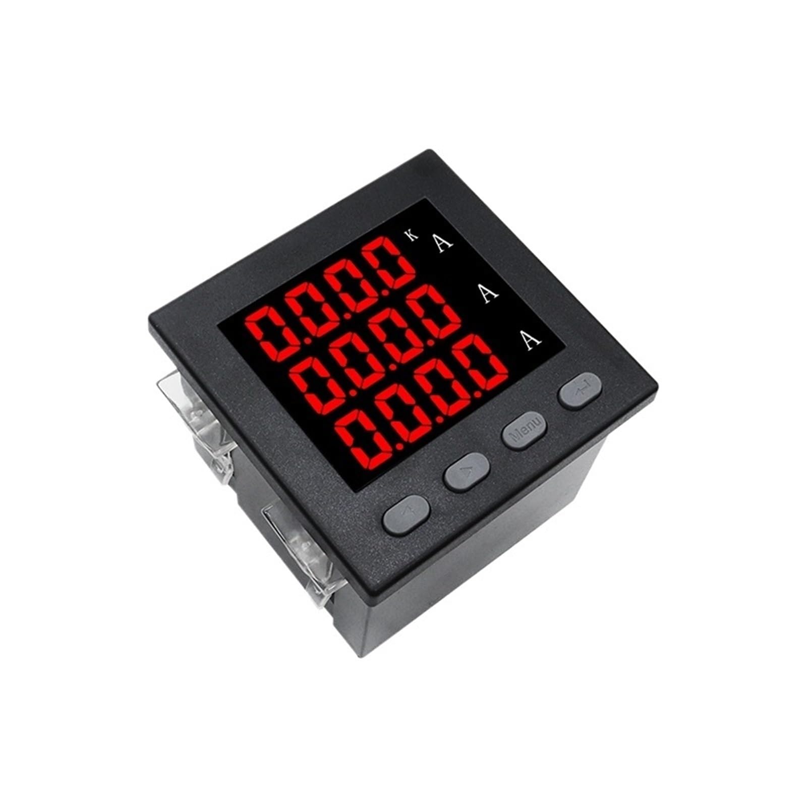 Medidor de panel digital LED de 96 x 96 mm, amperímetro trifásico con transformador de corriente, 50 A, 100 A, 150 A, 200 A, CA 220 V(Meter with 150A CT)