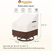 Vista 8 de Funda impermeable para mesa de centro para exteriores, rectangular para mesa auxiliar pequeña, para exteriores, rectangular, impermeable, 48 x 28 x