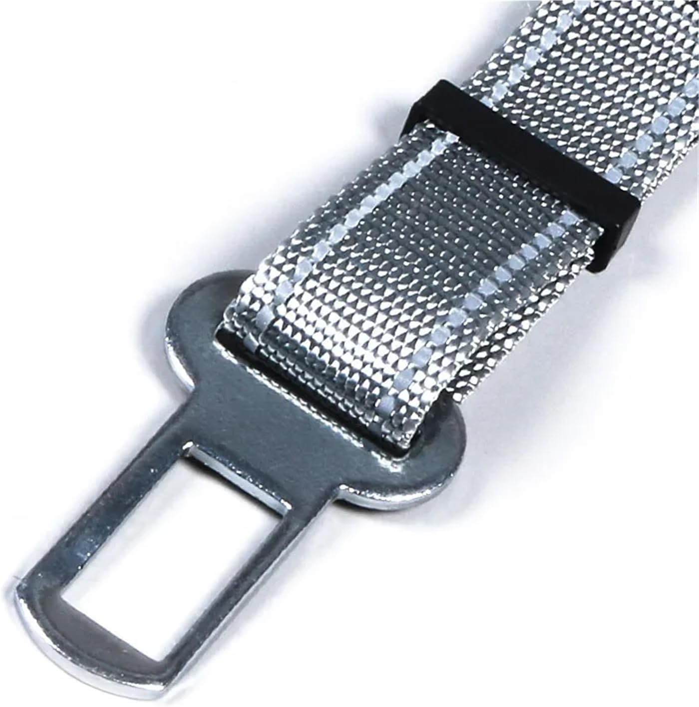 Pet Safety Car Harness Clip, Vehicle Seat Belt Buckle Attachment for Secure Dog Travel(Reflective Pink)