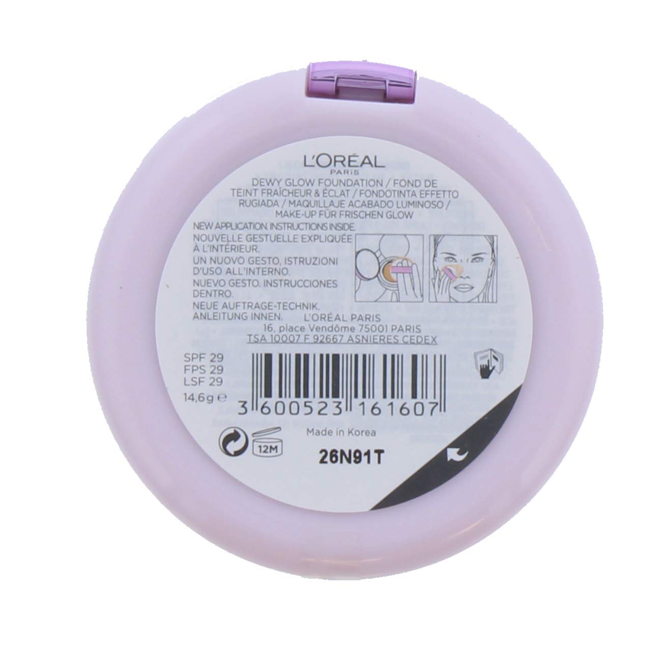 L'Oreal Paris Nude Magique Cushion Foundation 14.6g - 11 Golden Amber - Image 2