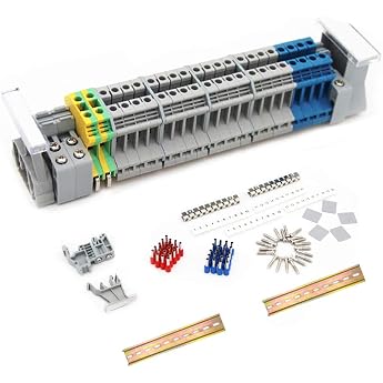 Terminal Blocks DIN Rail UK 2.5 Through Terminal Block Kit