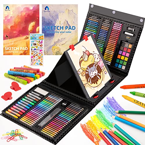 Drawing Art Kit for Kids Ages 8-12 Art Set Supplies Includes Pastels Crayons