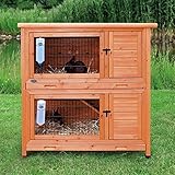Trixie 62402 natura Kleintierstall, 2 Etagen, 116 × 111 × 65 cm, braun