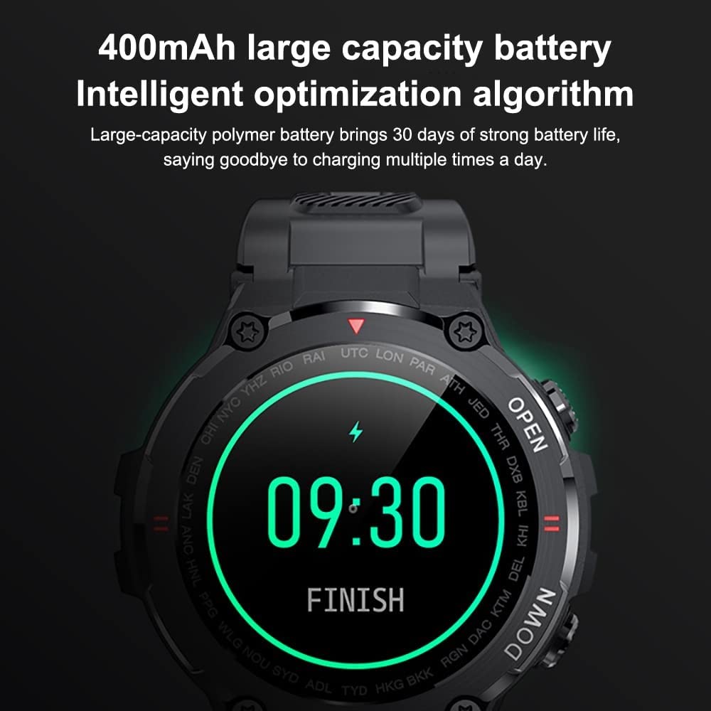 RajoNN 1.28'' Full Touch Screen Smart Watch per Donna Uomo Bluetooth Smartwatch con Risposta/Effettuare Chiamate/Monitoraggio della Salute IP68 Impermeabile Smart Fitness Tracker (Color