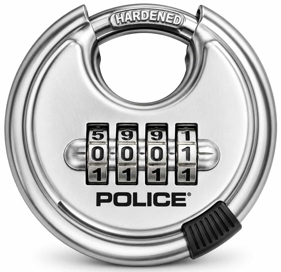 Cadenas à combinaison sans clé POLICE en acier inoxydable contre le vol et le sciage