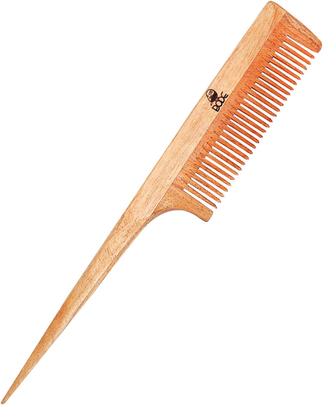 BODE Hand Made Natural Pure Neem Wood Comb Wide Tooth Wooden Hair Comb For Hair Growth For Women And Men po 1 (MODEL-4)