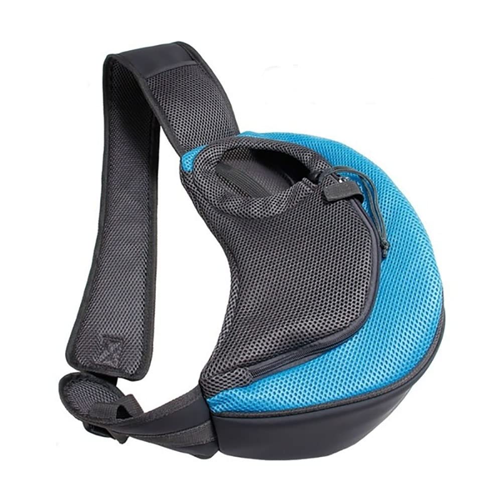 Sac de transport pour animal bleu doux et confortable pour garder votre chiot tout contre vous