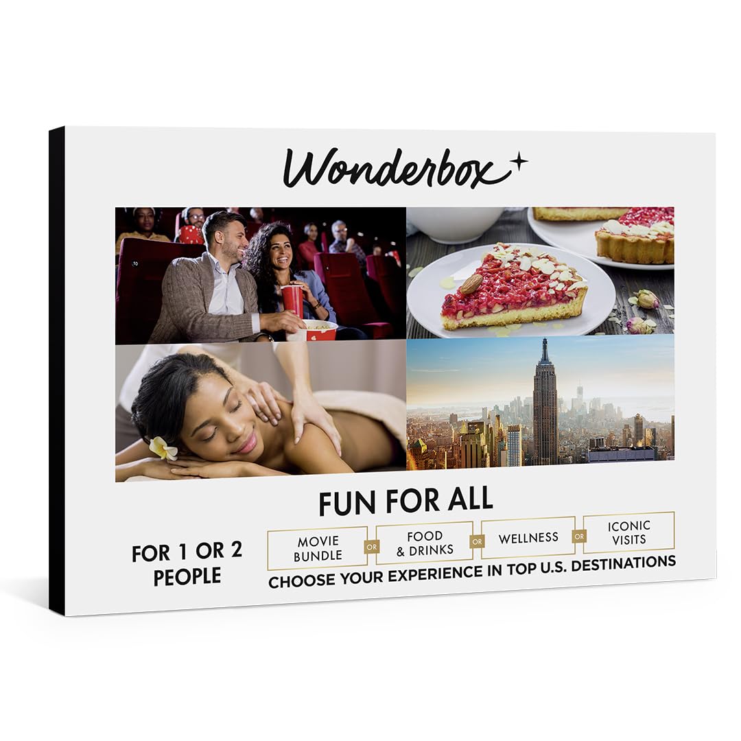 Wonderbox - Original Gift Idea- Experience gift - FUN FOR ALL in NYC- For 1 or 2 people - 1 activity to choose from: Airboat, Relaxing Massage, Speedboat, food experience, Summit One Vanderbilt...