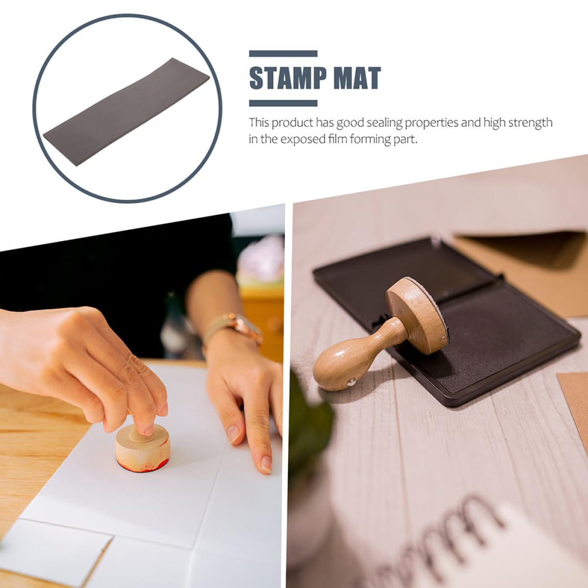 Gadpiparty 2 Stück Photosensitive Stempelmatte für Vielseitige Anwendungen Langlebige und Elastische Stempelunterlage für Präzises Drucken von und Stempeln Lösung für und Profiprojekte