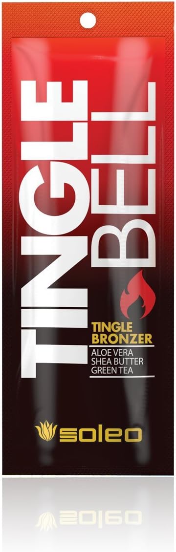 Soleo Tingle Bell tingle bronzer sunbed tanning lotion cream 15ml sachet