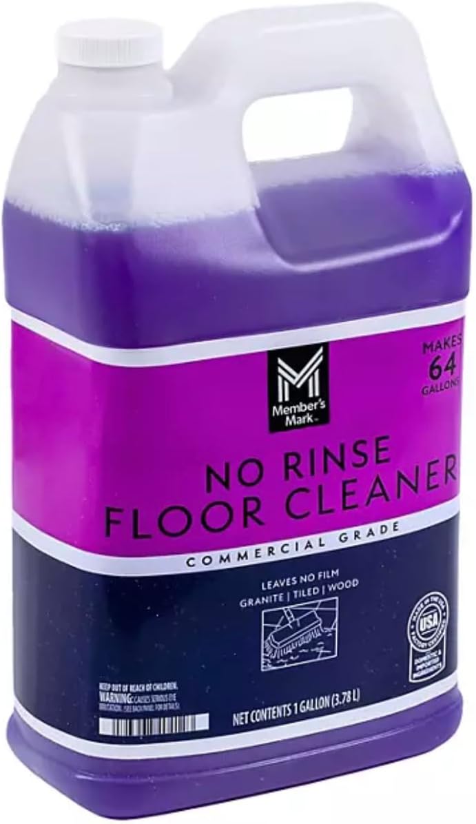 Mark No Rinse Floor Cleaner, 1 gal-Pack of 4-Made in USA