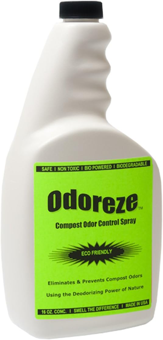 Natural Probiotic Compost Odor Control Spray: 32 oz. Concentrate Makes 128 Gallons