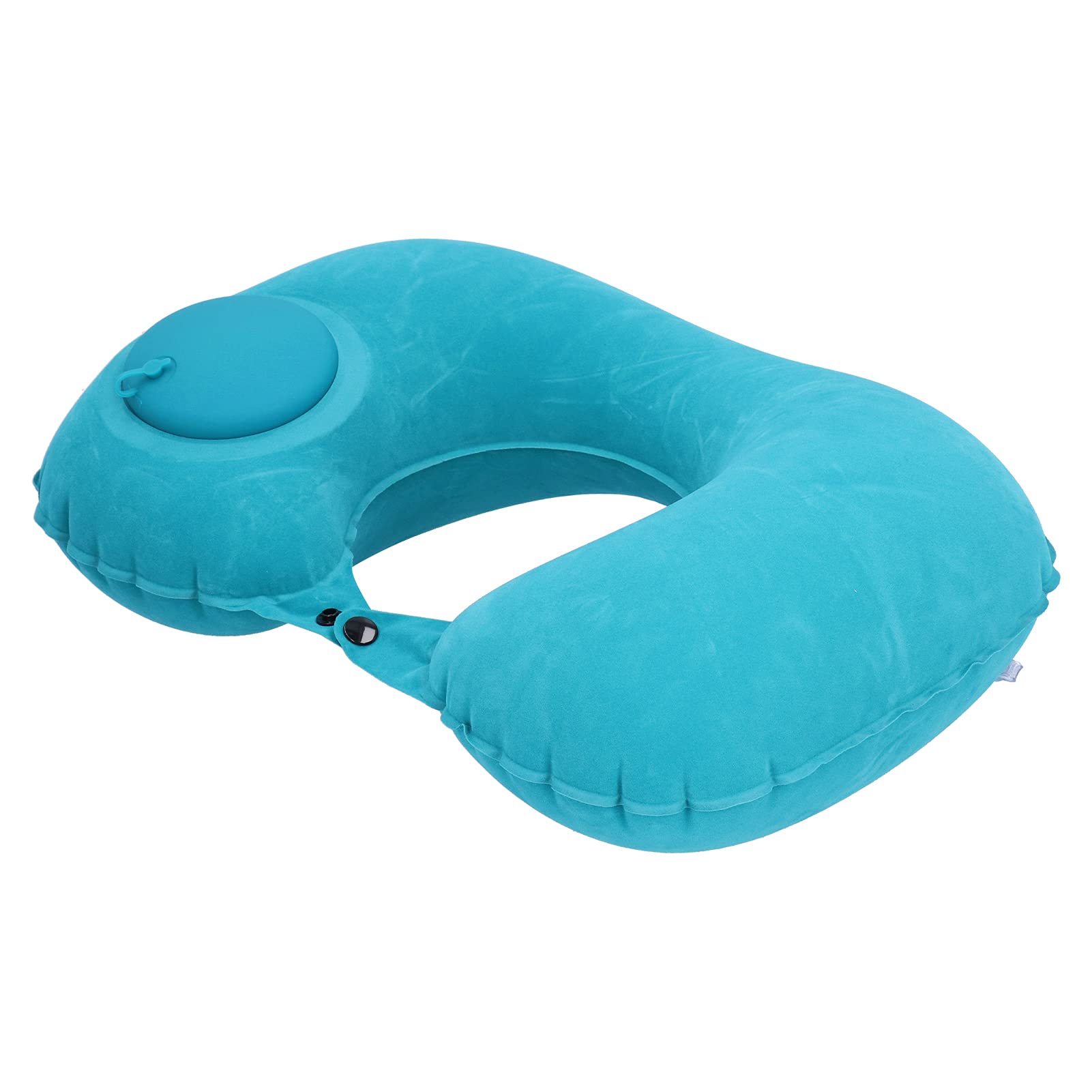Aramox Inflatable Pillow,U Shaped PVC + Flocking Inflatable Air Pillow Press Inflation for Airplane Car Office Home(Mint Green)-image-40